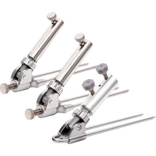 2.0cm 2.2cm 2.3cm Diameter Durable Adjustable Stainless Steel Rod Pole Ground Holder Stand Support Fishing Rod Rests Holders