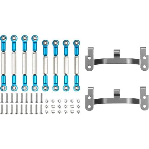 For WPL B1 B-1 B14 B-14 B24 B-24 C14 1/16 RC Car Spare Parts Upgrade Metal Pull Rod Steering Pull Rod Servo Rod Pull Rod Base
