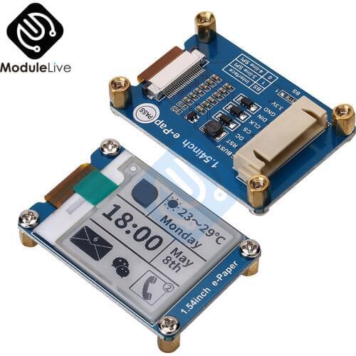 1.54 inch e-Paper Module Electronic Ink Display 200 * 200 SPI Interface for Raspberry Pi Arduino STM32 with Insert Controller