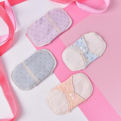 140mm Cotton Cloth Sanitary Menstrual Pads Reusable Washable Mama Menstrual Pad Feminine Hygiene Panty Liner