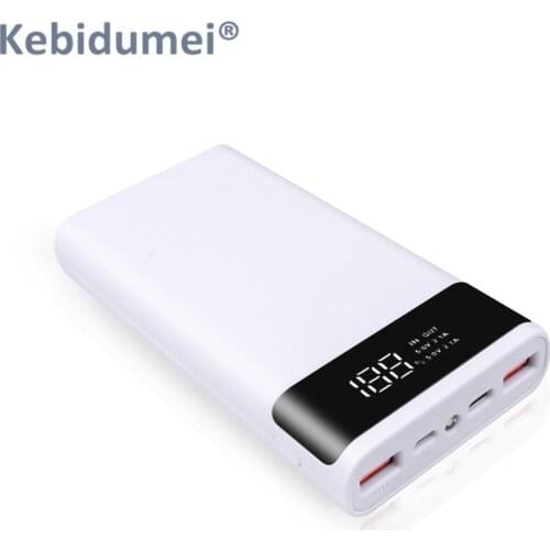 Kebidumei Portable 5V Battery Charge Storage Box DIY 6*18650 Power Bank Shell DIY Type-C Micro USB Mobile Phone Charger Box Case