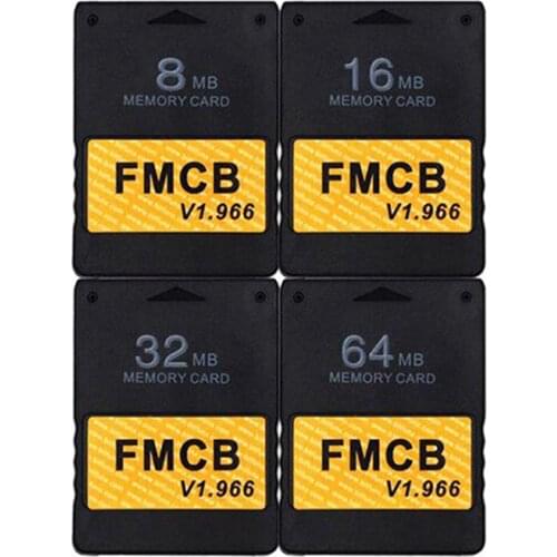 Classic Black for PS2 FMCB v1.966 8MB/16MB/32MB/64MB Memory Card for Console Professional Storage Card 2021 NEW
