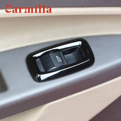 Car ABS Window Lifter Switch Buttons Decorative Frame Cover Trim Sticker for Ford Fiesta Mk7 2009 - 2014 Accessories Interior
