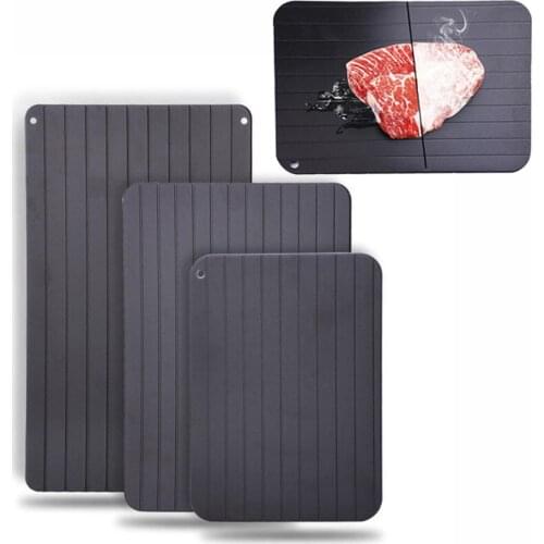 Defrost Tray Metal Plate Defrosting Tray Safe Fast Thawing Frozen Meat Fish Sea Food Kitchen Cook Gadget Tool