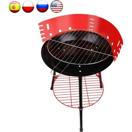 MANSTOOL BBQ Grills Q02 Outdoor Charcoal Barbecue Stove For Picnic 3-5 people Portable Mini Grill Camp Cook Supplies BBQ Product