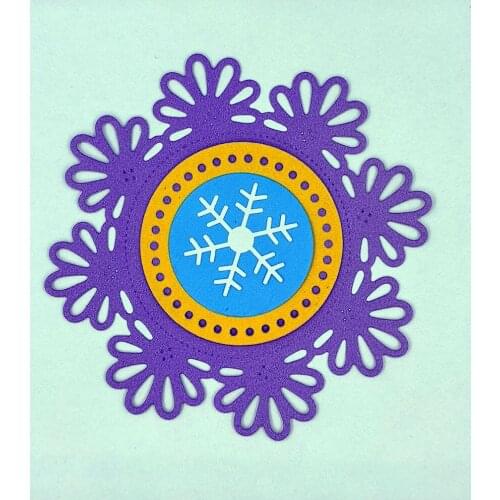Circle Snowflake Metal Cutting Dies For Scrapbooking New Troqueles Stamps And Planner Dies Embossing Folder Die Cut Stencil