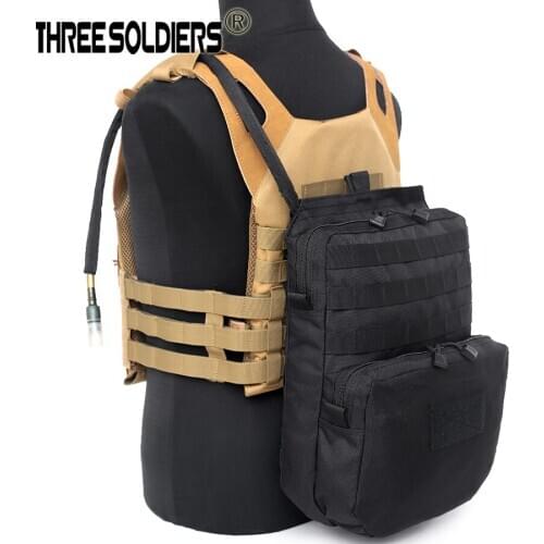 Hydration Pouch Modular Webbing MOLLE for 3L Water Bag Tactical Molle Nylon pouch Attached to Tactical Vest Hydration Backpack