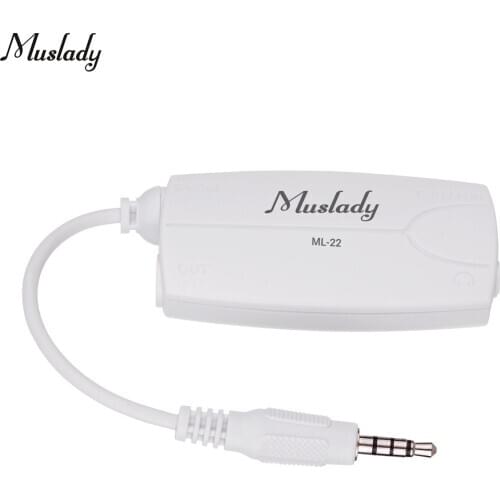 Muslady ML-22 Guitar Audio Interface Connector Converter for Electric Guitar Bass to Mobile Phone Tablet Connection