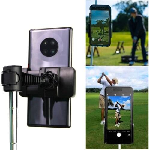 2021 New 1Pcs Fashion Golf Swing Recorder Holder Cell Phone Clip Holding Trainer Practice Training Aid Golf Sport Accessories