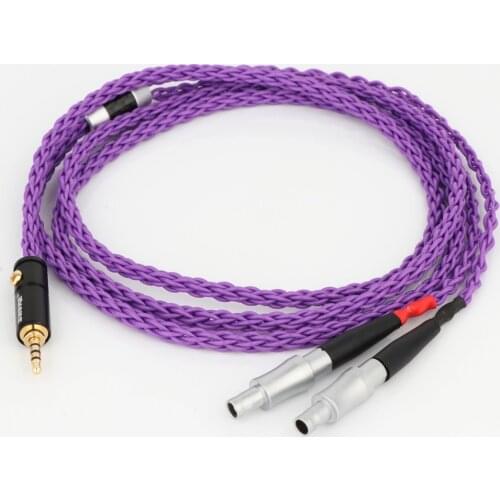 Preffair Silver Plated Replacement Audio Upgrade Cable Compatible With HD800S, HD820, HD800 Headphones with 3.5mm 2.5mm 4.4mm