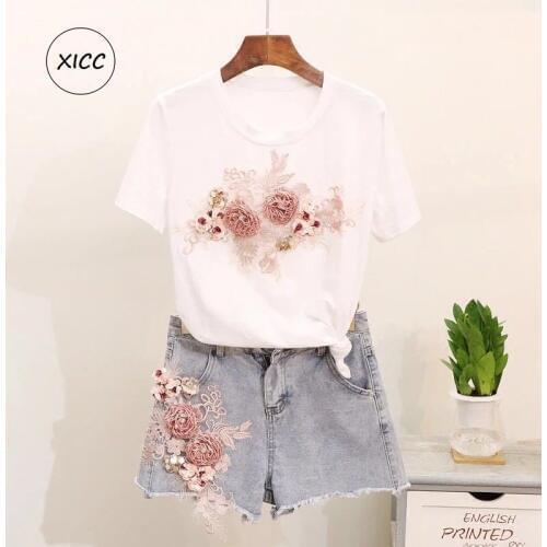 Colorized Flower Emboridery Sewing For Women Stripes Clothing DIY Patchwork Sticker With Custom Personality Decoration Applique