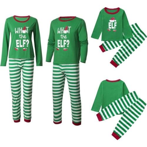 Christmas 2 Pieces Pajamas Family Matching Outfit Spring Autumn Christmas Pajamas Family