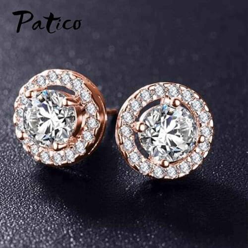 Europe Boucle Foreille Femme Romantic Drop Earrings Cubic Zirconia For Women Party Girls Birthday Earings Jewelry