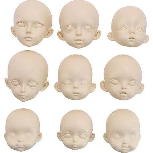 Large medium and small bjd silicone face mold ultra-light clay soft pottery fondant face mold sB doll