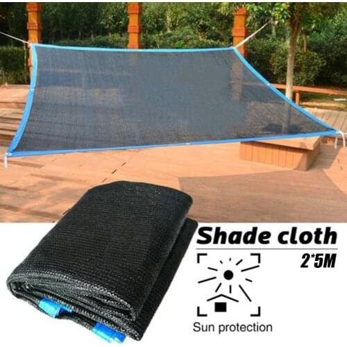 Black Anti-UV Sunshade Net Outdoor Awning Garden Plant Shelter Greenhouse Cover Shading Net Swimming Pool Shade Sail Cloth