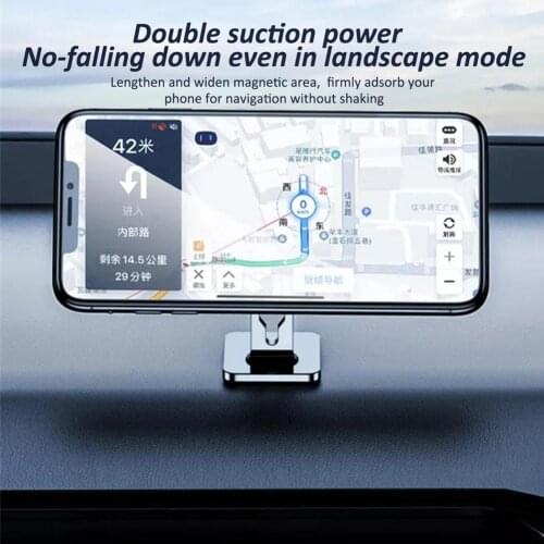 Super Magnetic Phone Holder For Car Dashboard Windshield Universal Car Bracket 360-Degree Adjustable Phone Rack Auto Accessories