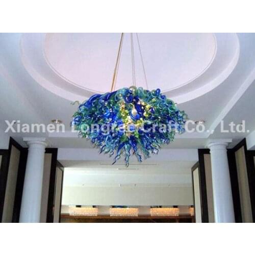 Living Room Hotel Decoration LED Light Source Quality Contemporary European Italian Style Hand Blown Glass Chandelier