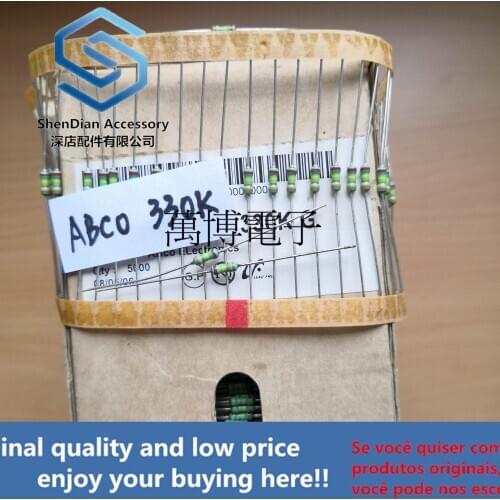 20pcs only orginal new ABCO resistance ABCO resistance Korea 1/4W 0.25W 330K Europe 330K