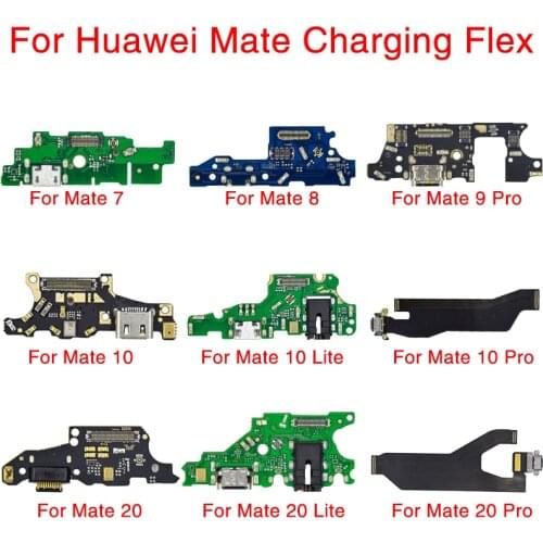 1pcs Charging Flex Cable For Huawei Mate 7 8 9 10 20 Pro Charger Port USB Dock Connector Replacement Parts For Mate 9 10 20 Lite