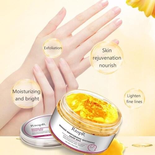 50g Mango Moisturizing Hand Mask Wax Whitening Skin Skin Repair Care Hand Cream Calluses Hand Exfoliating N6M8