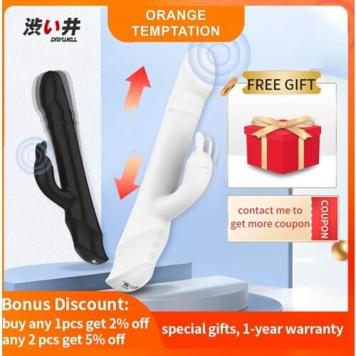 Rabbit Vibrator G Spot Sex Vibrators for Women Blended Orgasm Rorate Beads Clitoris Stimulator Waterproof Dildo Adult Toys Tools