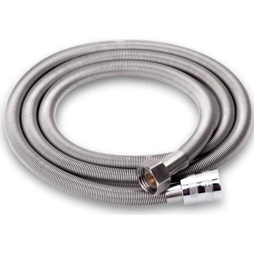 ZhangJi 1.5m Stainless Steel Shower hose High Density Anti-Crack Bathroom High Quality Flexibel Water Pipe Common Plumbing Hoses
