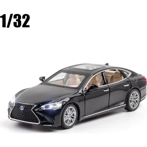 1:32 Lexus LS500h Alloy Car Model Diecasts & Toy Vehicles For Boy Gifts Sound Light Toy Pull Back Car Free Shipping
