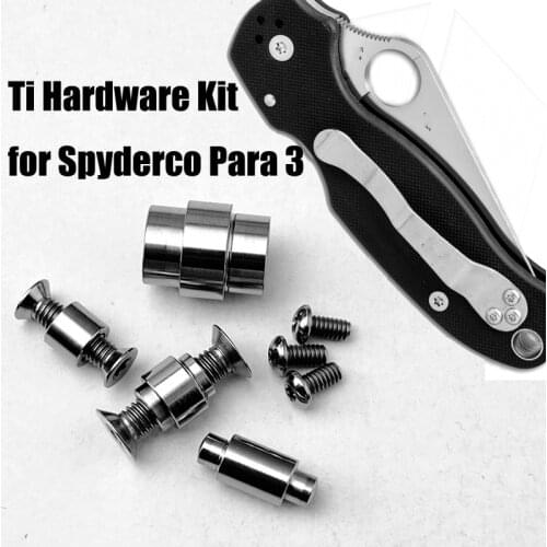 2020 new 1 Set Alloy Folding Pocket Knife Alloy Spindle Support Shaft Back Clamp Screws For Para 3 C223