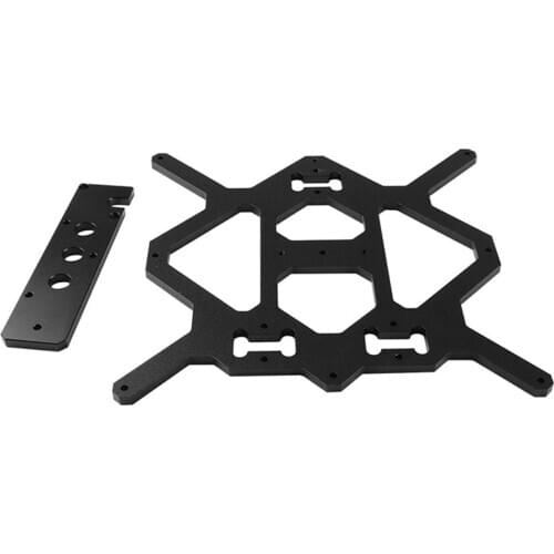 1 set Aluminum 3D Printer For Prusa Mini Y Carriage Z Bottom Plate With U-bolts Holding LM8UU For Prusa Mini 3D Printer Parts