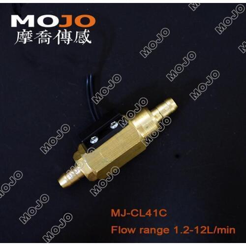 2020 MJ-CL41C ( 5 pieces) Magnetic type 1/4'' 10% Copper Brass flow switch 8mm tubes