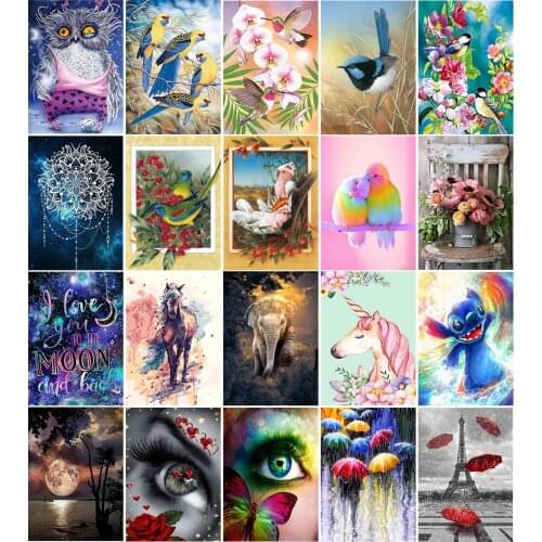 5D Diamond Painting Craft Animal Round Diamond Complete Mosaic Design Home Decoration Printing Embroidery Handmade New Year Gift