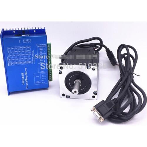 86J18118EC-1000+2HSS86H Closed loop stepping system 8.5N.m Nema 34 Hybird closed loop 2-phase stepper motor
