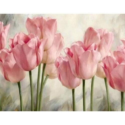 Flower of Common Tulip New 5D Home Decor # Diy Diamond Painting Diamond Mosaic Diamond Embroidery Painting Cros