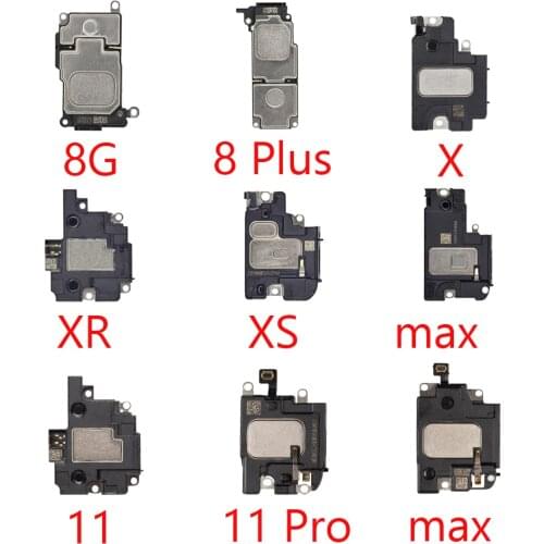 Speaker For iPhone 11 Pro max X XR Xs Max 7 8 Plus LoudSpeaker Phone Loud Sound Buzzer Ringer Flex Cable