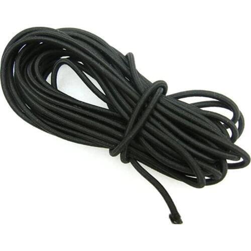 5 meters* Elastic Bungee Rope width Black White Shock Cord Stretch String For Repair, Outdoors 3mm Elastic SJD05