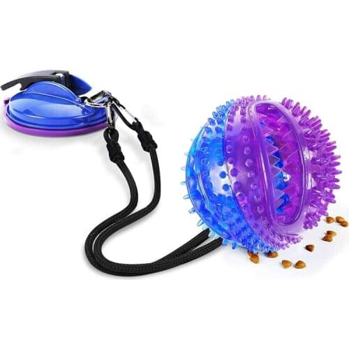 Pet Dog Toys Silicon Suction Cup Tug Dog Toy Dogs Push Ball Toy Pet Leakage Food Toys Pet Tooth Cleaning Dogs Toothbrush Brush