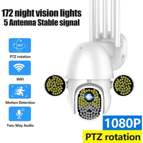 1080P WiFi IP Camera Outdoor Home Security Wireless CCTV Camera IR Infrared Night Vision Surveillance Camera PTZ 2MP IP Camera
