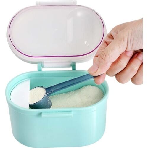 Babies Milk Powder Container Portable Formula Food Storage Dispenser Infants Sealed Box with Spoon Portable Go-out Large Storage