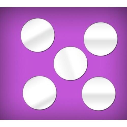 Diy small round mirror sticker ,DIY craft& scrapbooking accessory mirror pieces sticker 1.0mm mix size and color