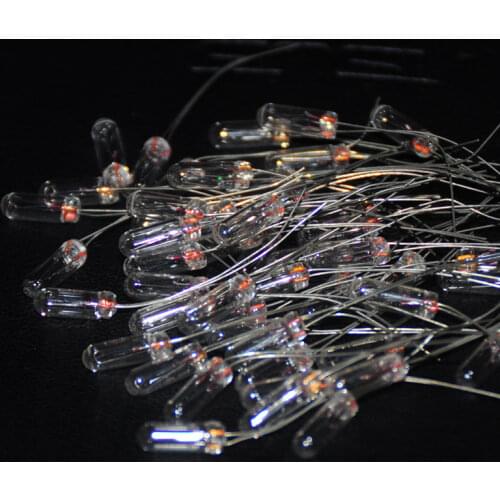 20pcs Miniature 3mm 1.5V 6V 12V 24V 0.04A Lamp Bulb Bombilla Incandescent Edison Filament Antique 3X8mm Rice Miniature Lampara