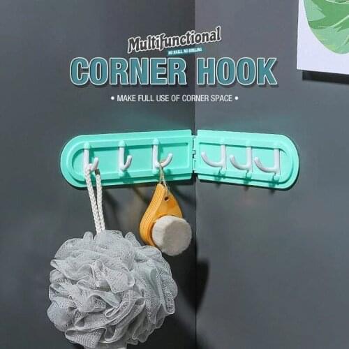 Multifunctional hooks for kitchen and bathroom finishing plastic coat and hat wall hooks without perforation
