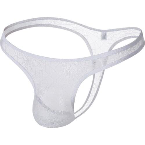 Mens sexy underwear, breathable briefs man spider web underwear mens low waist thong