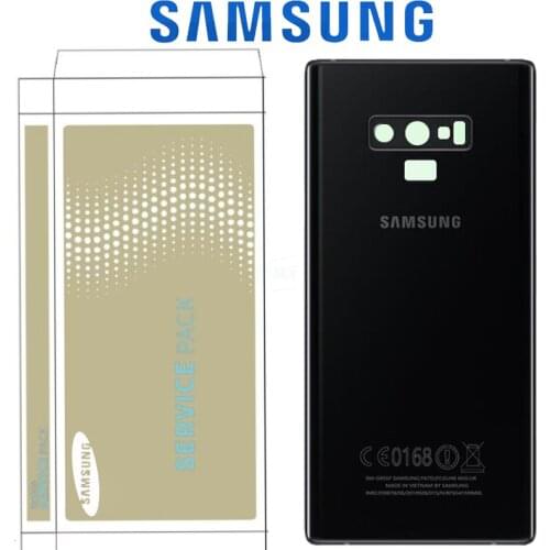 Original Back Battery Cover For Samsung Galaxy Note 9 Back Cover N960 SM-N960F Battery Cover Rear Door Housing with Camera Lens