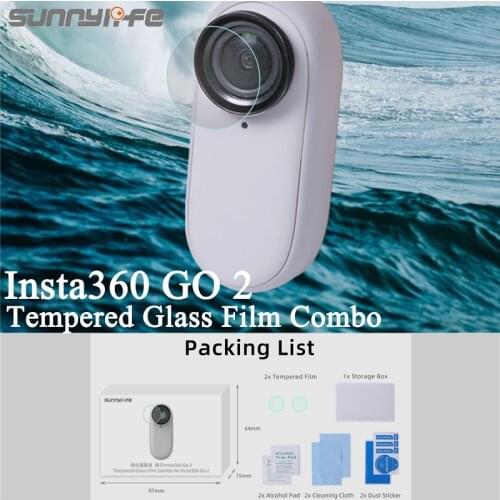Insta360 GO 2 Len Film Glass Protection Combo Tempered Glass Film Scratchproof Screen Protector For Insta360 GO 2 Camera Accesso