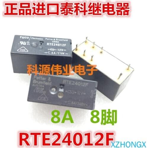 RTE24012F 12VDC8A/250VAC relay 12 V