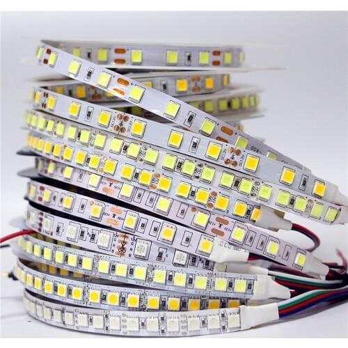 SMD 5050 5054 RGB LED Strip 12V Flexible Lights 5M 300 600LEDs Home Decoration Lighting Waterproof LED Tape RGB/White/Warm White