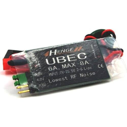 HENGE 6A UBEC Switch Mode BEC Voltage Stabilizer Output 5V/6A or 6V/6A for RC Airplanes