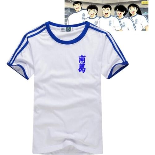 Captain Tsubasa Jersey Football Suit Uniform Quick dry fabric Kid Adult size Cosplay Costume cotton T-shirt