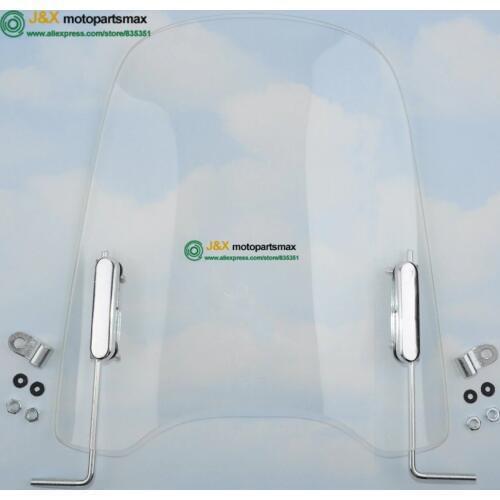WINDSCREENS MOTORCYCLE WINDSHIELD GY6 SCOOTER MOPED MiniBike Cycle Bike Motorcycle Universal Windshield