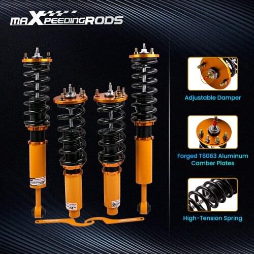 4pcs 24 Ways Damper Adjustable Coilover Struts for Honda Accord /Acura TSX 2003-2008 Shock Suspension